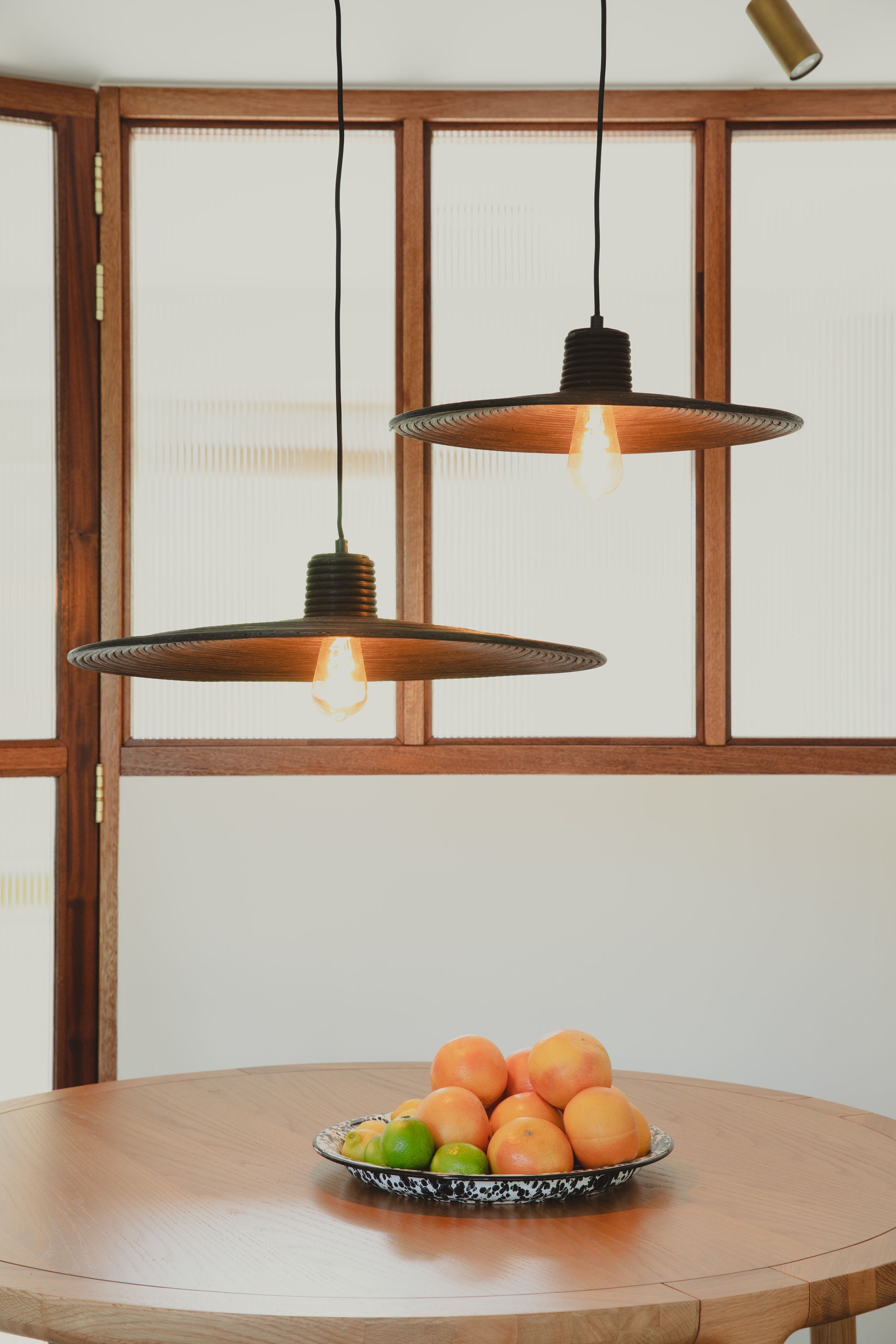 Zuiver Balance Black Rattan Pendant Lamp Medium